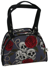 Load image into Gallery viewer, Small Skulls and Roses Bag (Various Colours)